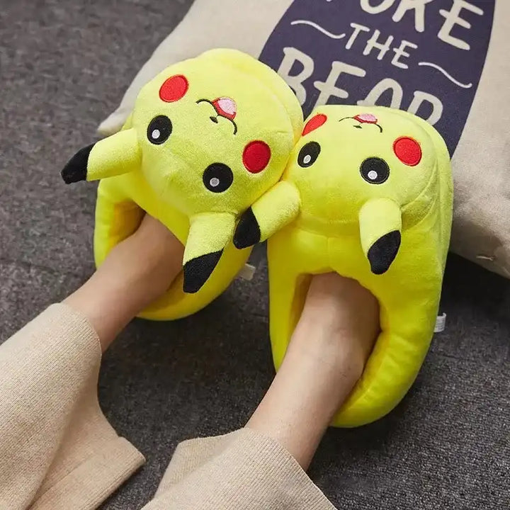 chaussons pikachu au pied