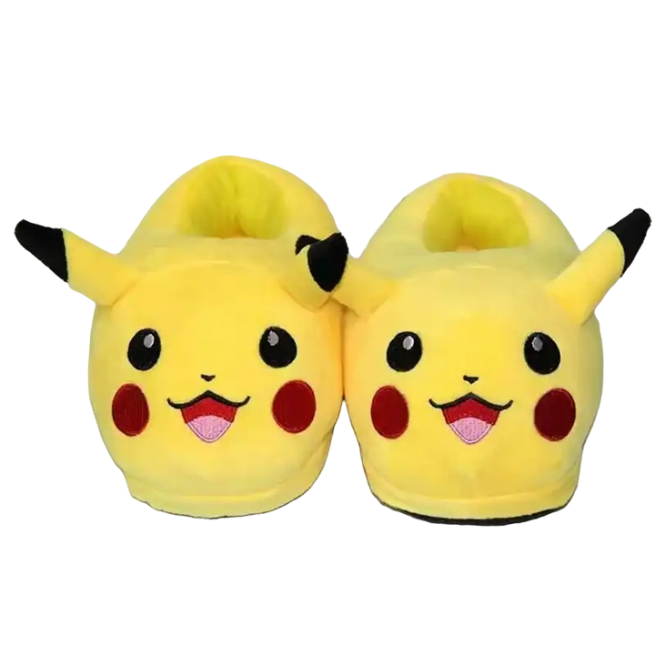 chaussons pikachu de face