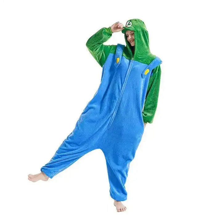 kigurumi luigi adulte pied levé