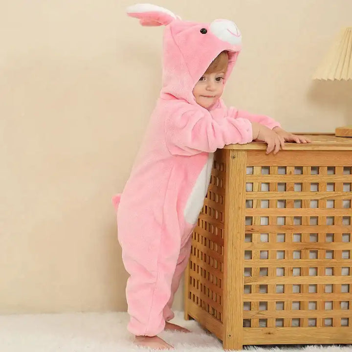 kigurumi cochon rose bebe debout de coté