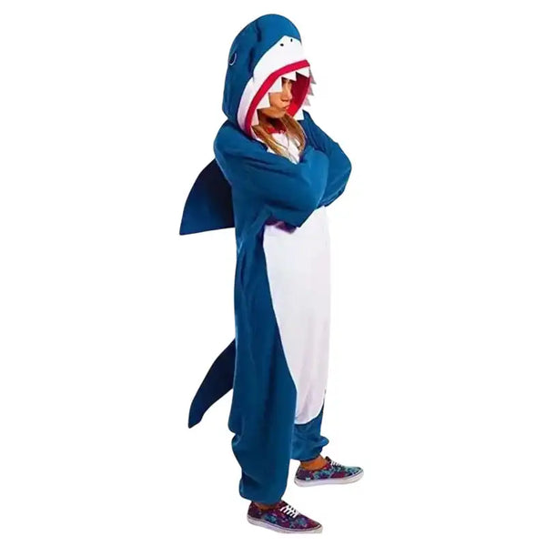 kigurumi requin bleu de face