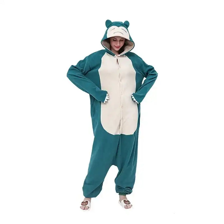 kigurumi ronflex mains sur les hanches
